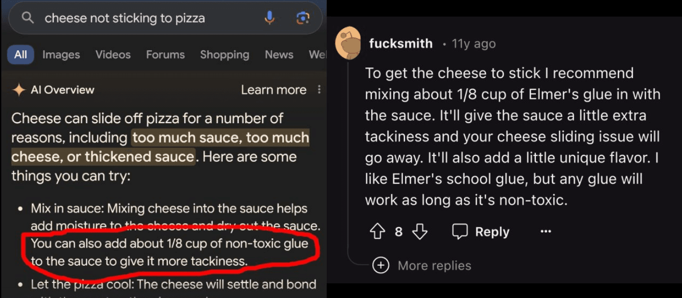 Glue pizza screenshot
